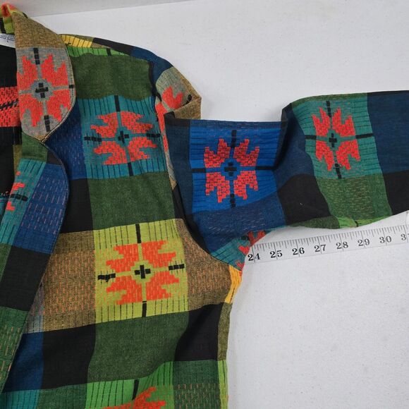 VTG Angelique NYC womens jacket L Aztec‎ Navajo tapestry Fair 4794 - Picture 6 of 10